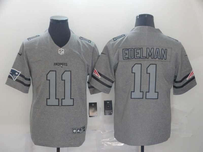Nike Patriots 11 Julian Edelman 2019 Gray Gridiron Gray Vapor Untouchable Limited Jersey,We sell and wholesale Nike Patriots 11 Julian Edelman 2019 Gray Gridiron Gray Vapor Untouchable Limited Jersey on line form chian!
